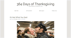 Desktop Screenshot of 364daysofthanksgiving.com