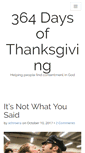 Mobile Screenshot of 364daysofthanksgiving.com