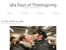 Tablet Screenshot of 364daysofthanksgiving.com